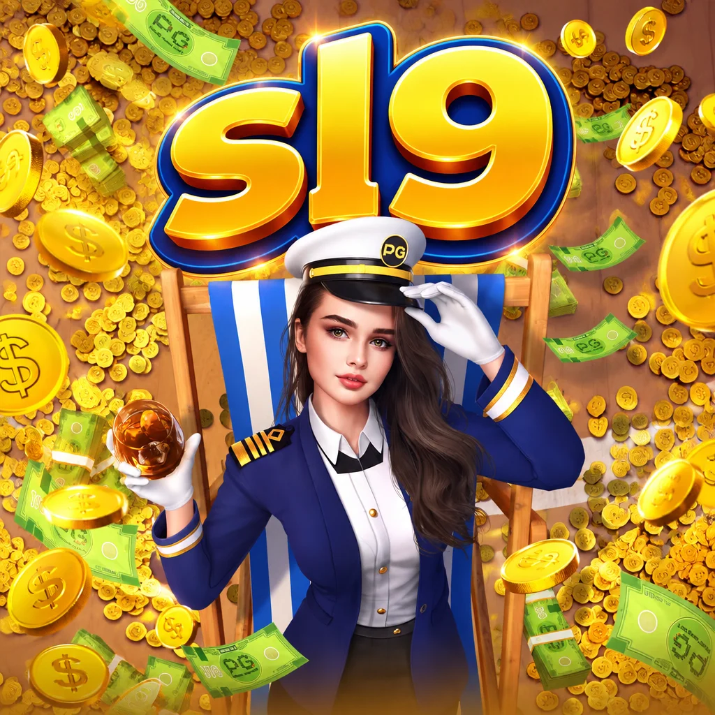 Visual tema Cruise Royale dengan latar kapal pesiar mewah berpadu logo sl9